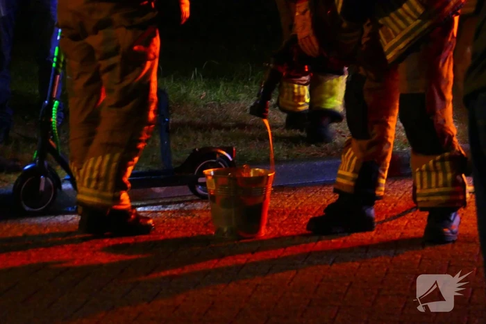 Brand in elektrische step snel geblust