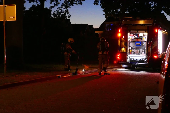 Brand in elektrische step snel geblust