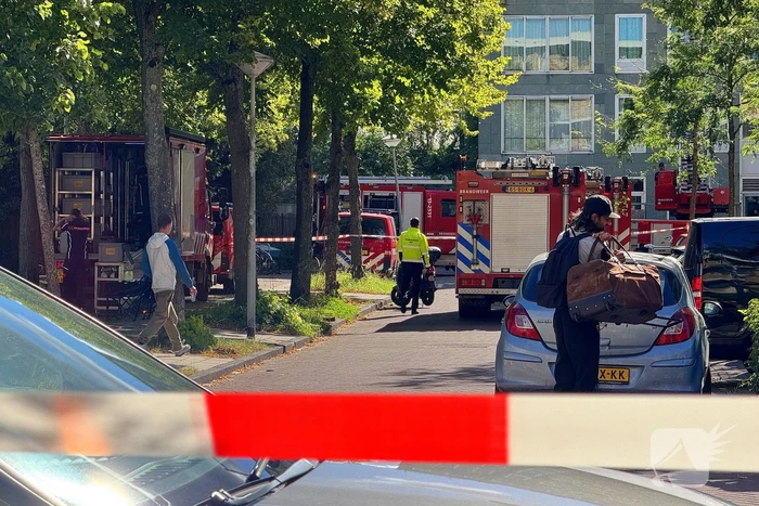 Grote brand in flatgebouw