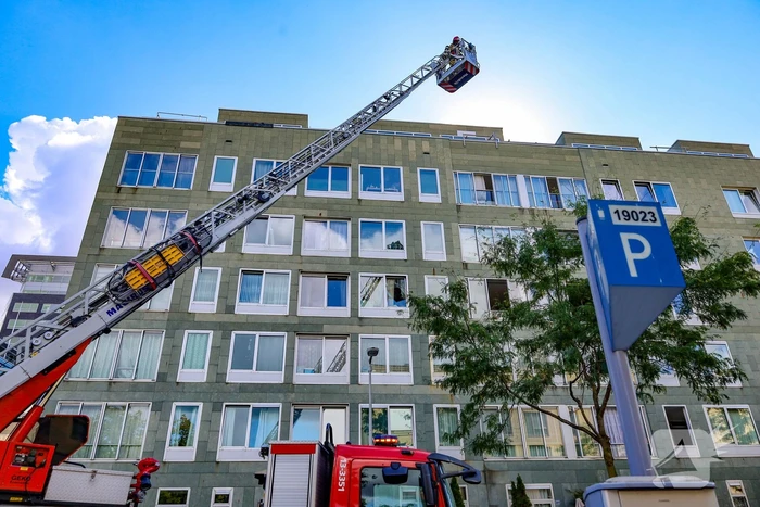 Grote brand in flatgebouw