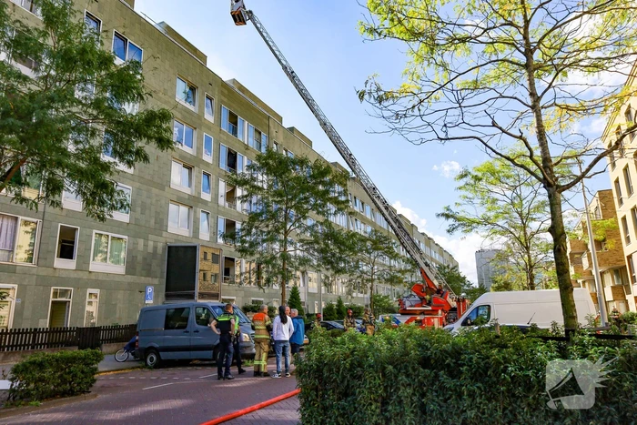 Grote brand in flatgebouw