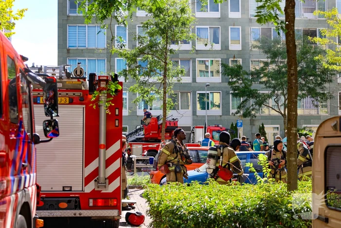 Grote brand in flatgebouw