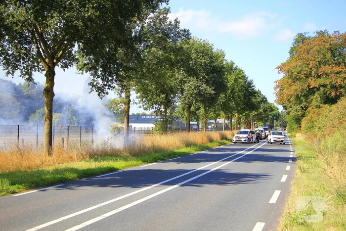 Paarden in veiligheid na bermbrand