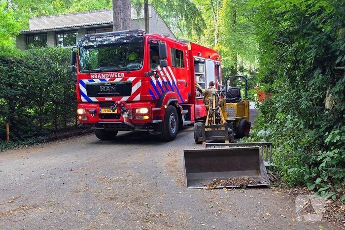 Gasleiding geraakt tijdens werkzaamheden