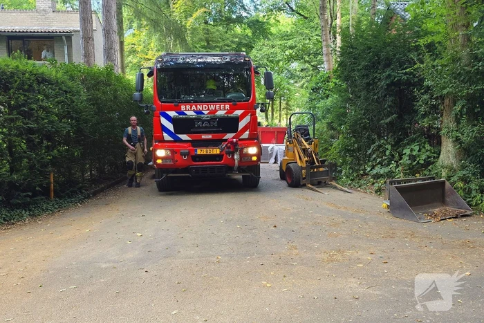 Gasleiding geraakt tijdens werkzaamheden