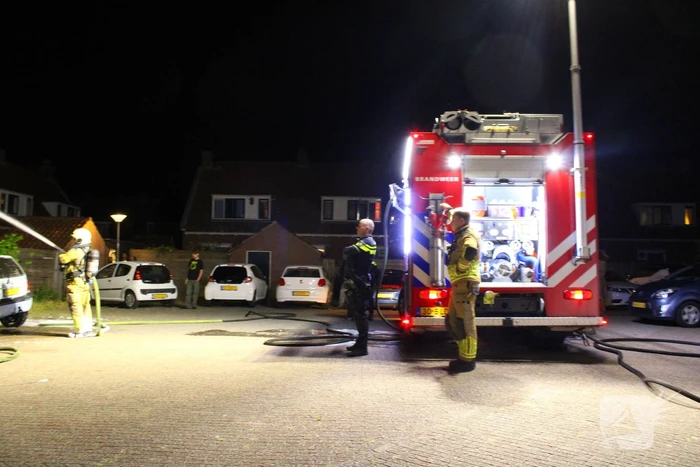 Auto's in vlammen op