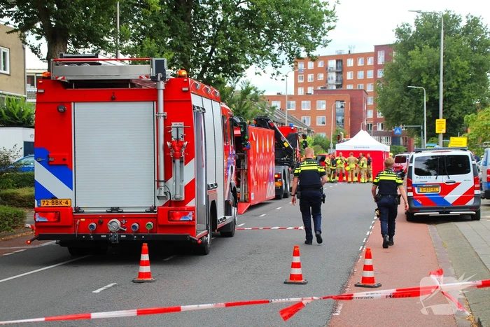Ongeval tussen fietser en vrachtwagen