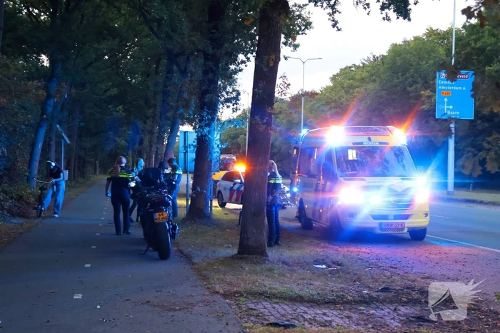 Motorrijder gewond bij ongeval