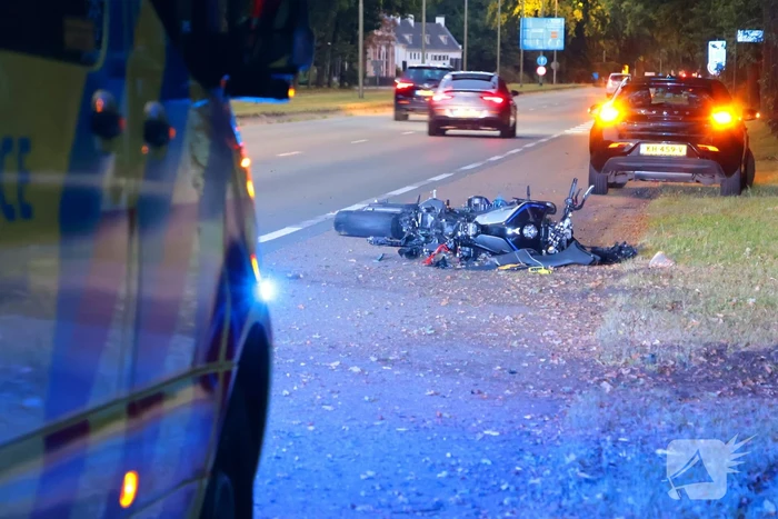 Motorrijder gewond bij ongeval