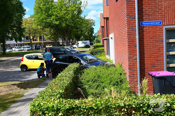 Automobilist botst tegen woning