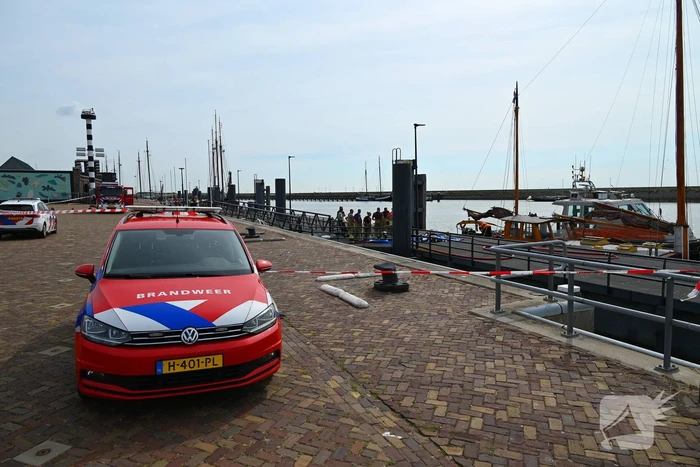 Machinekamer in brand, snelle actie