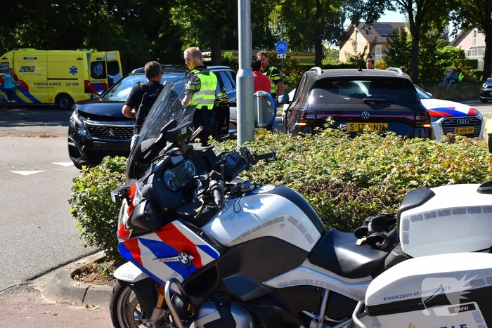 Ongeval met gewonde door botsing