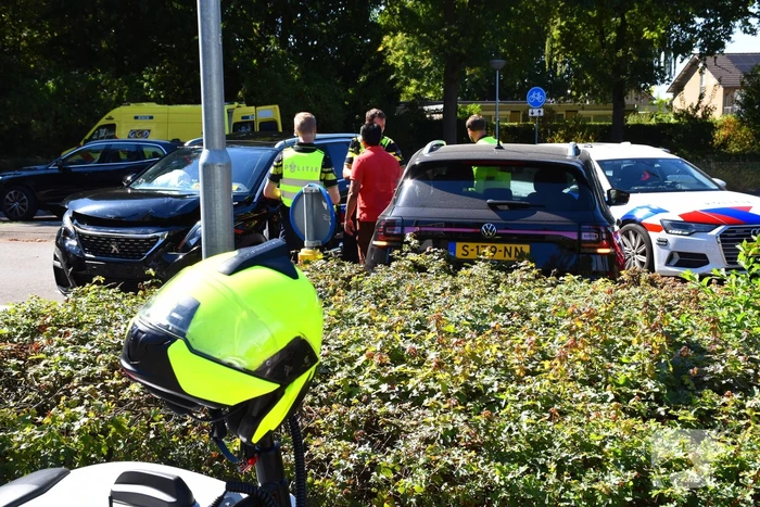 Ongeval met gewonde door botsing