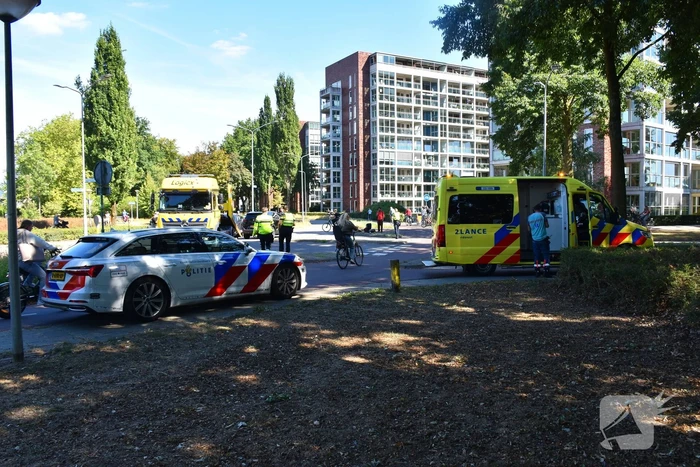Ongeval met gewonde door botsing