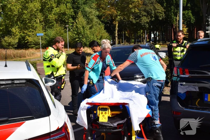 Ongeval met gewonde door botsing