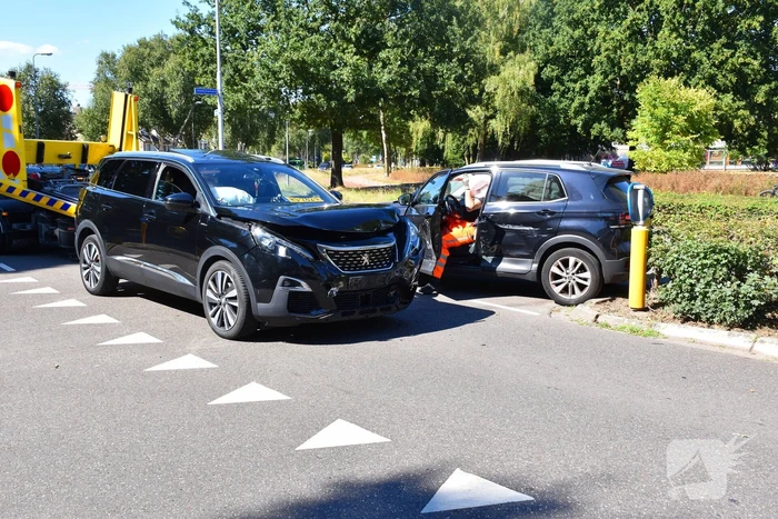 Ongeval met gewonde door botsing