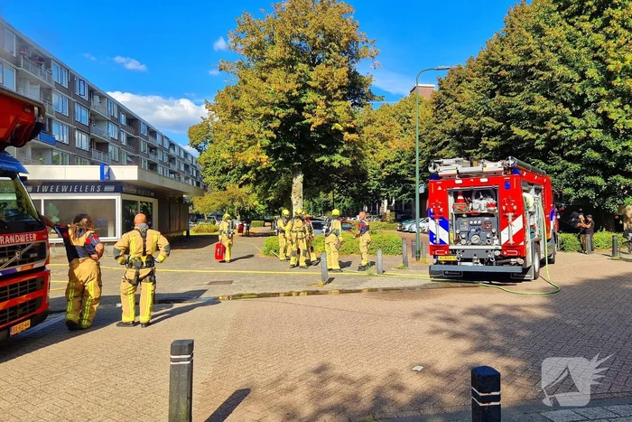 Grote rookontwikkeling door winkelbrand