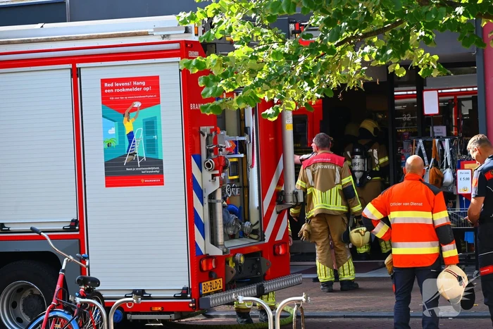 Brand vergt snelle inzet in winkel