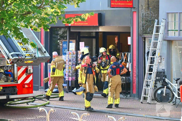 Brand vergt snelle inzet in winkel
