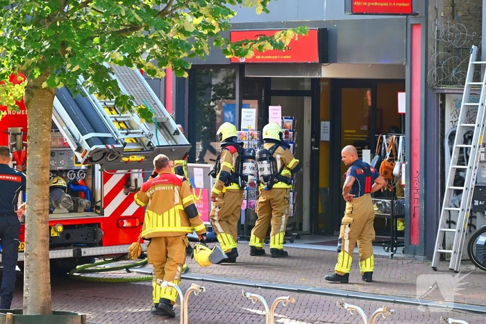 Brand vergt snelle inzet in winkel
