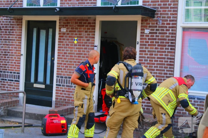 Veel rookontwikkeling bij woningbrand