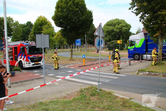 Gevaarlijke stoffen ontsnappen tijdens werk