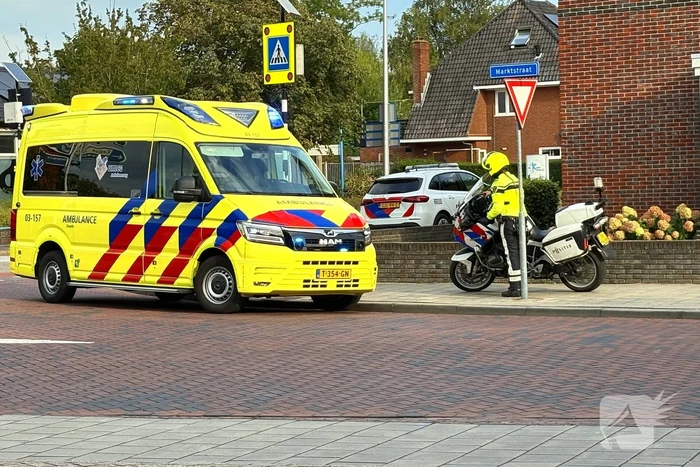 Fietser naar ziekenhuis na ongeval