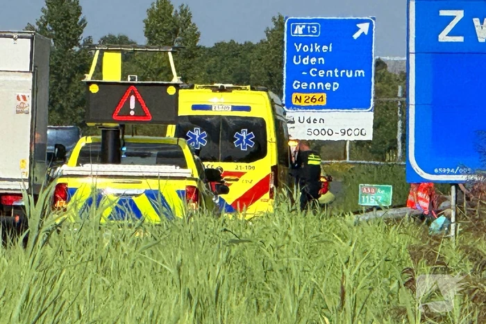 ongeval rijksweg a50 r 119,7 uden