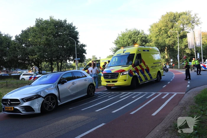 Ernstig ongeval met scooter en auto