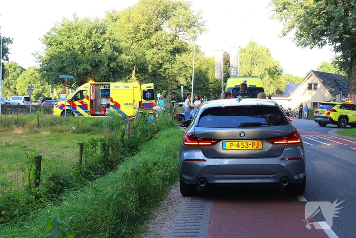 Ernstig ongeval met scooter en auto