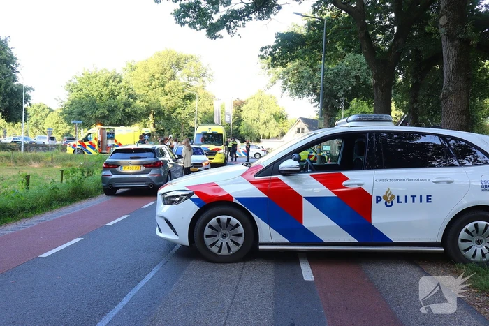 Ernstig ongeval met scooter en auto