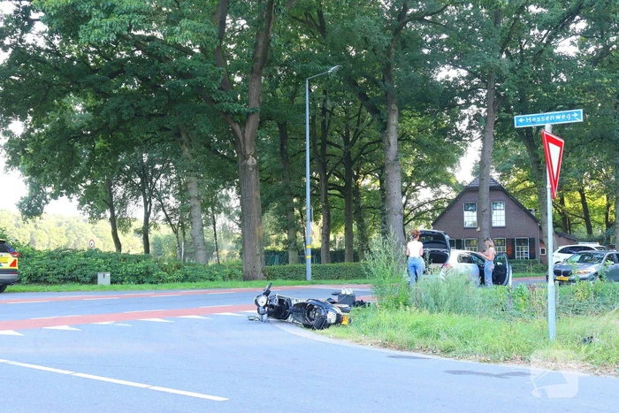 Ernstig ongeval met scooter en auto