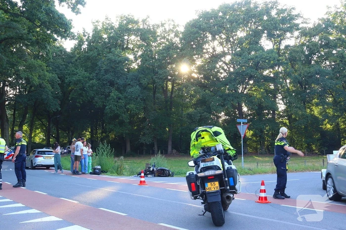 Ernstig ongeval met scooter en auto
