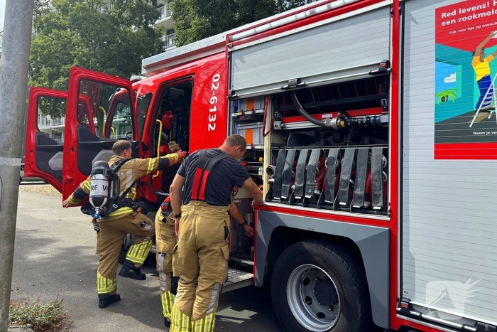 Brand op balkon snel onder controle