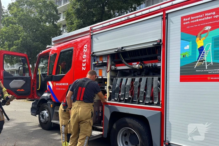 Brand op balkon snel onder controle