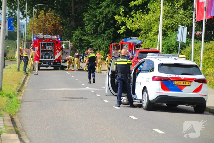 Brand in touringcar leidt tot snelle inzet