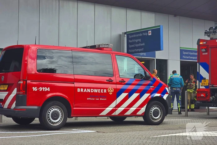 Spoedinzet bij ziekenhuisbrand
