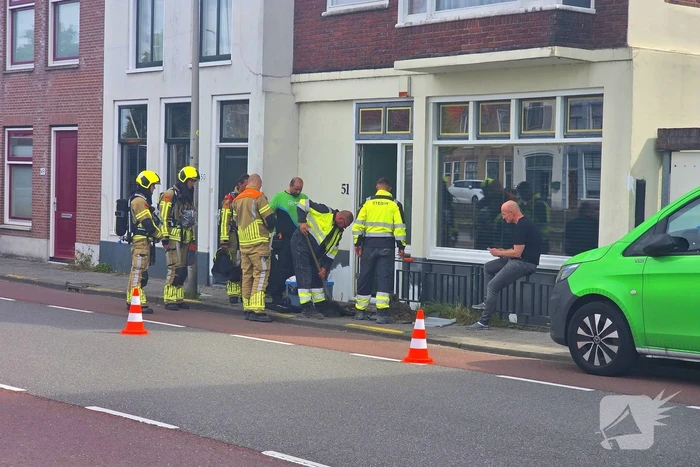 Gaslek ontdekt door werkzaamheden