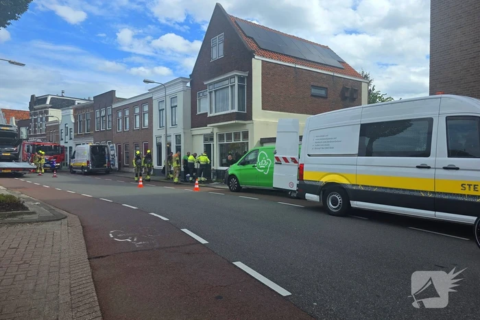 Gaslek ontdekt door werkzaamheden
