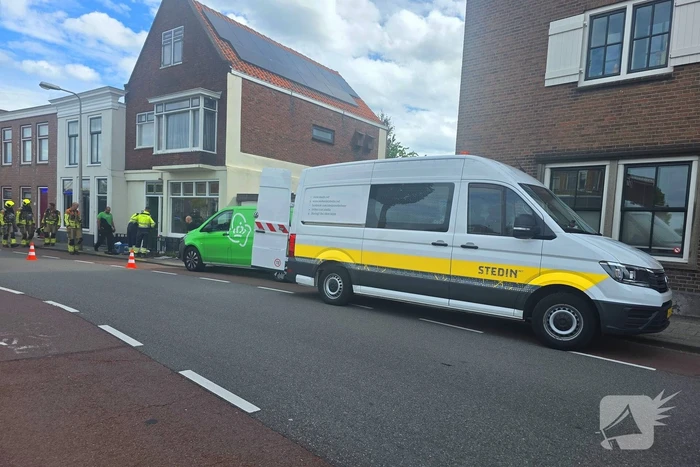 Gaslek ontdekt door werkzaamheden