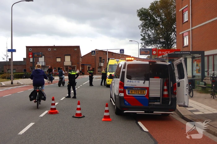 Scooterrijder en automobilist betrokken bij ongeval