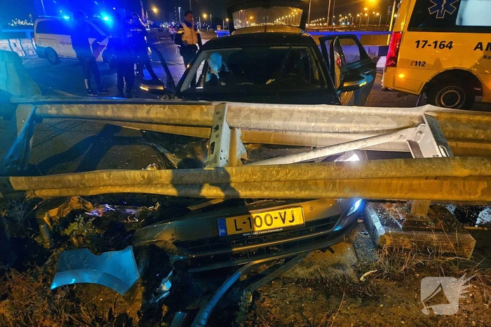 Auto verliest controle na lachgasgebruik