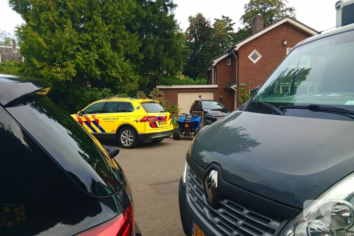 Ongeval tussen quad en step