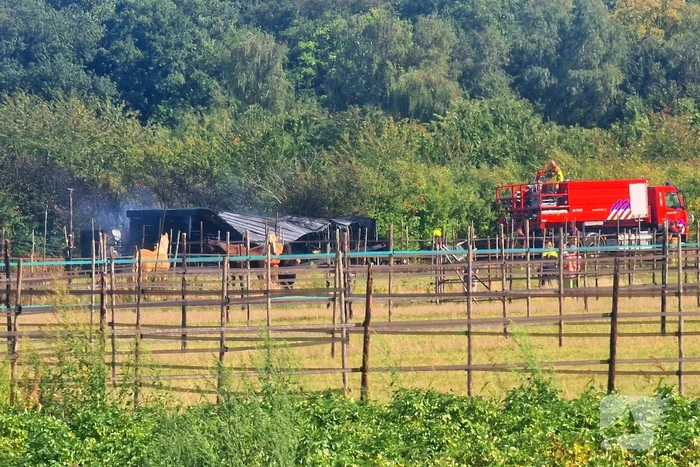 Paardenstal in vlammen, geen gewonden
