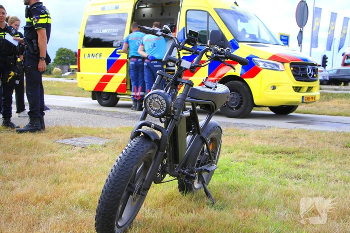 Fatbiker en fietser botsen op elkaar