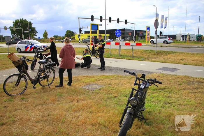 Fatbiker en fietser botsen op elkaar