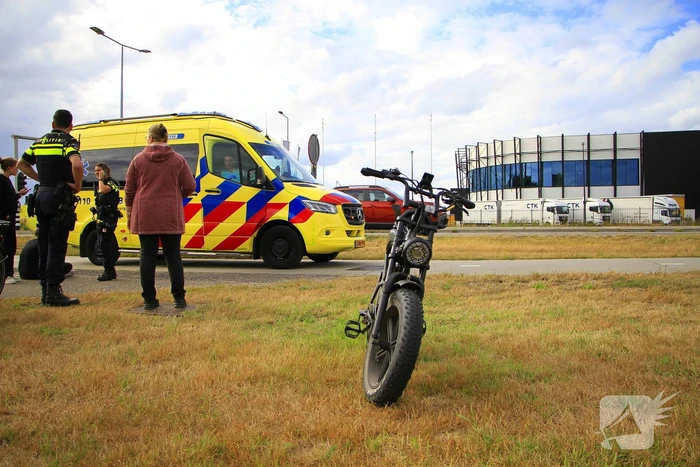 Fatbiker en fietser botsen op elkaar