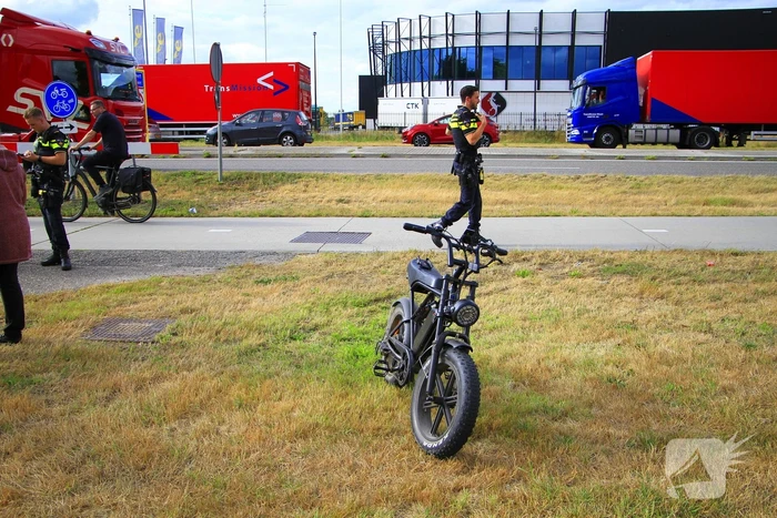 Fatbiker en fietser botsen op elkaar
