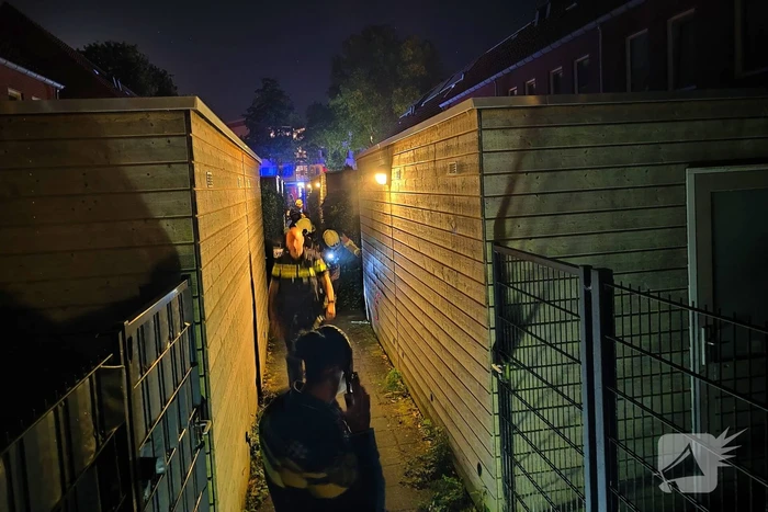 Brandweer ingezet voor brand in bijgebouw