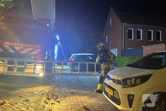Brandweer ingezet voor brand in bijgebouw